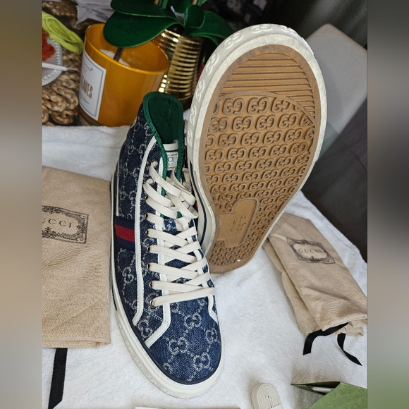 Gently used Denim GG Delave /N.L.P.E/VI Blue Fabric Upper and Rubber Sole B BL - Picture 4 of 10